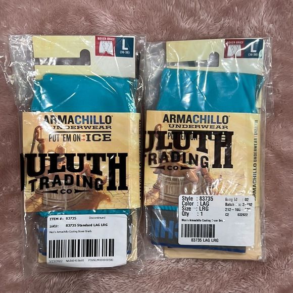 Duluth Trading Co Other - Discontinued Lagoon Blue Duluth Armachillo boxer briefs Size L 36-38in (2 pairs)